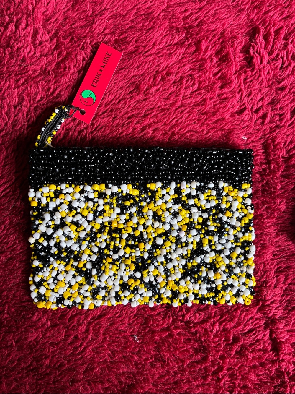 Erik and Mike beaded coin purse
